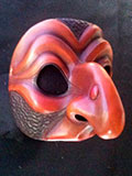Pulliciniella, dark - commedia mask by Newman