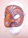 Pulcinella (Dark) - commedia mask by Newman